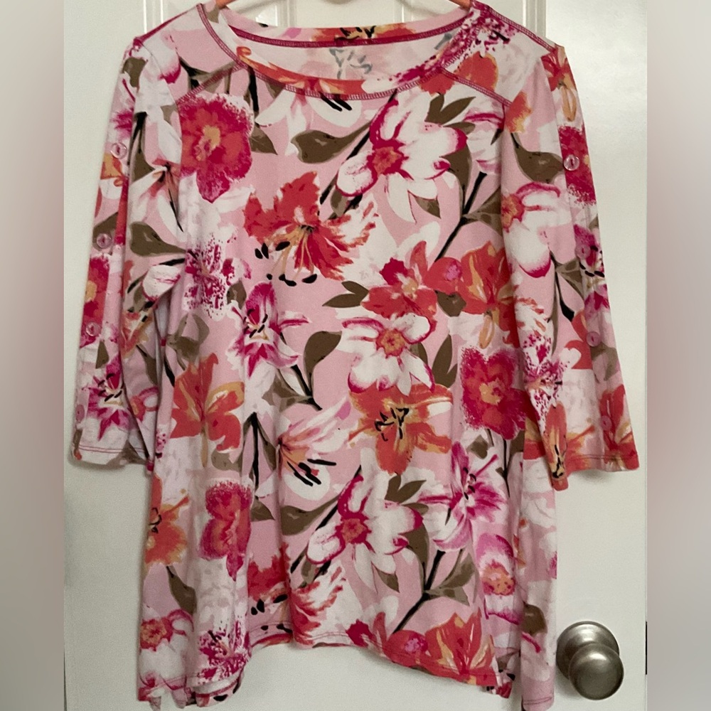 Floral Pink Blouse for Women